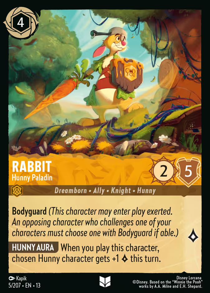 Rabbit - Hunny Paladin (005/204 - Attack of the Vine!) Uncommon
