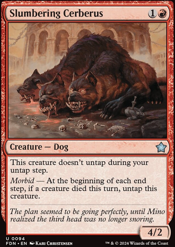 Slumbering Cerberus [#0094] (FDN-U-FOIL)