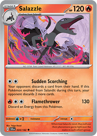 Salazzle - 024/142 (SCR) Uncommon - Near Mint