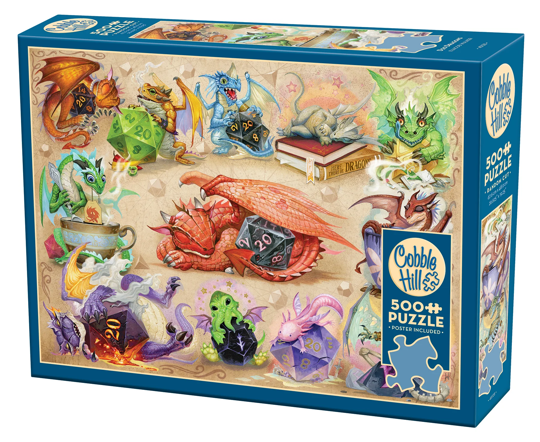 D20 Dragons 500pc Puzzle