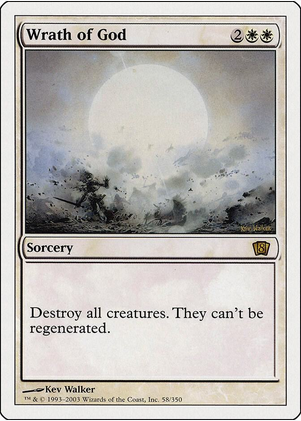 Wrath of God (8ED-R) Light Play