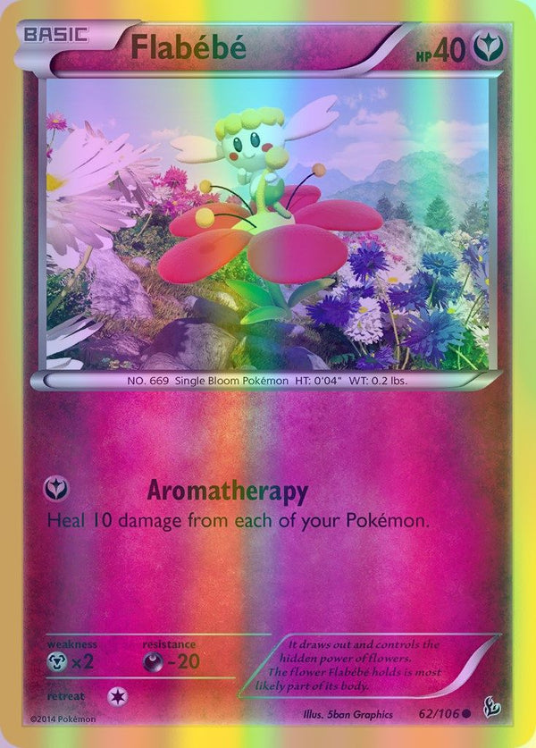 Flabebe - 062/106 (FLF) Common - Near Mint Reverse Holofoil