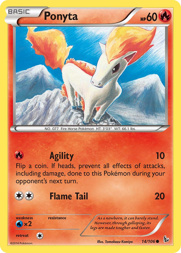 Ponyta - 014/106 (FLF) Common - Near Mint