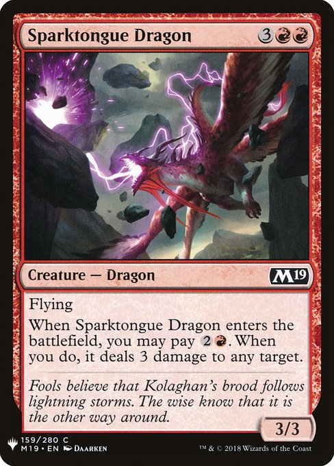 Sparktongue Dragon [Mystery Booster #1065] (M19-C)