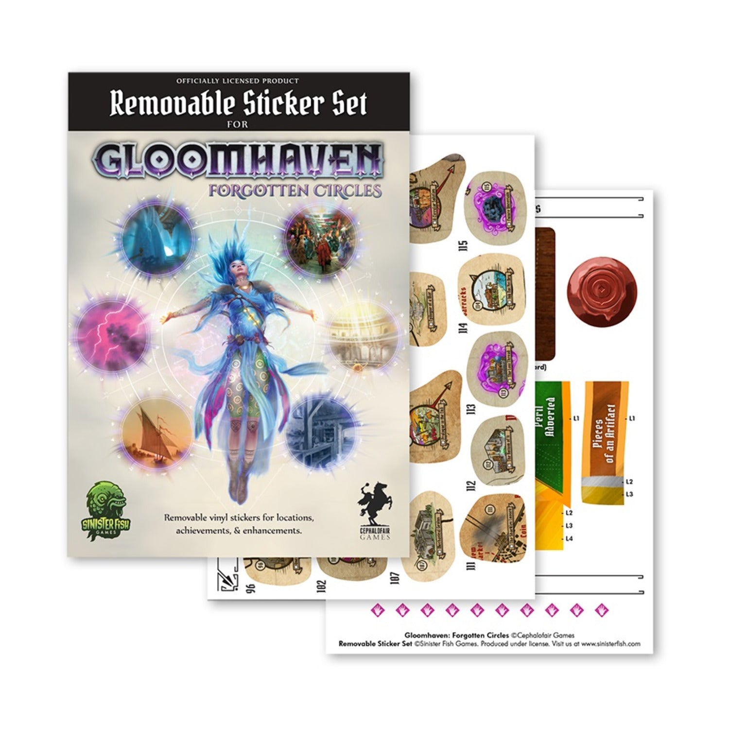 Gloomhaven: Expansion - Forgotten Circles: Removable Sticker Set
