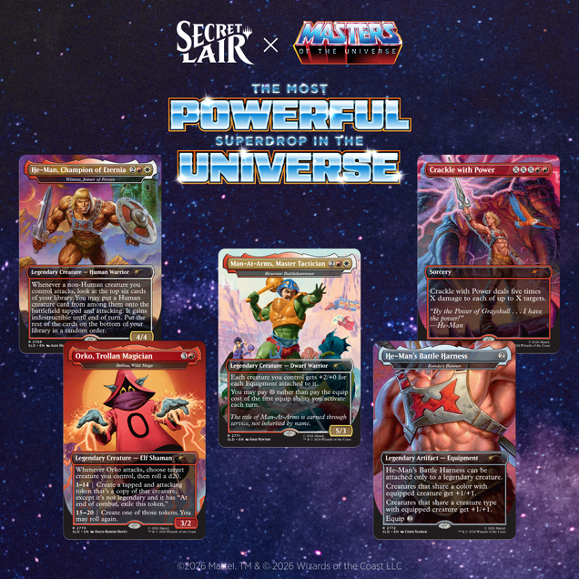 MTG: Secret Lair x Masters of the Universe: By the Power of Grayskull!