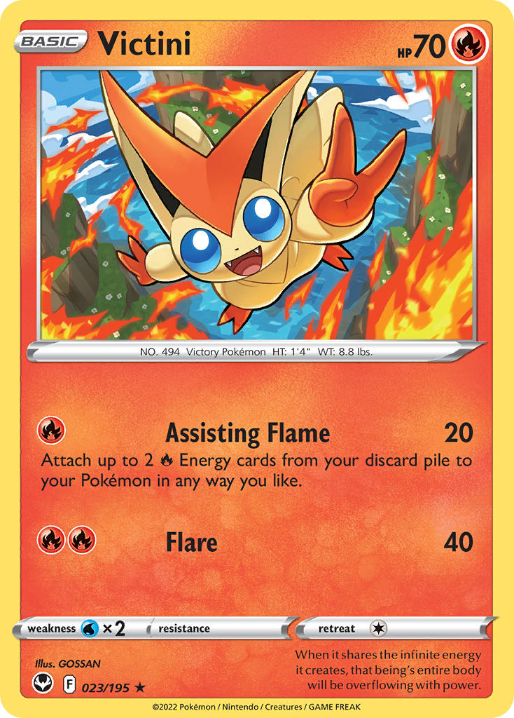 Victini - 023/195 (SWSH12) Rare - Near Mint