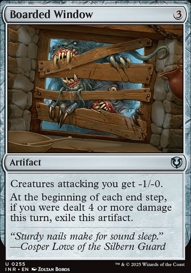 Boarded Window [ #0255 ] (INR-U-FOIL)