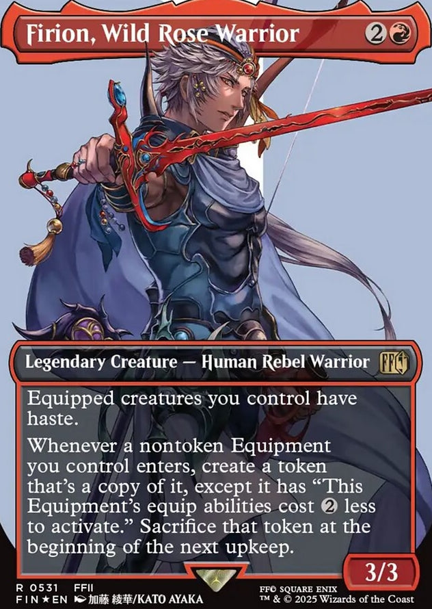 Firion, Wild Rose Warrior [ #0531 Surge Foil Borderless Alternate Art ] (FIN-R)