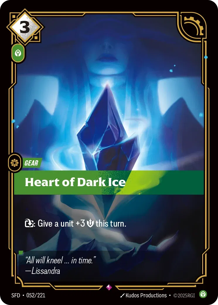 Heart of Dark Ice - 052/221 (SFD) Rare