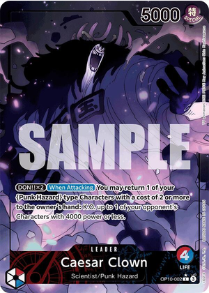 Caesar Clown (Parallel) - Royal Blood (OP10-002) Leader