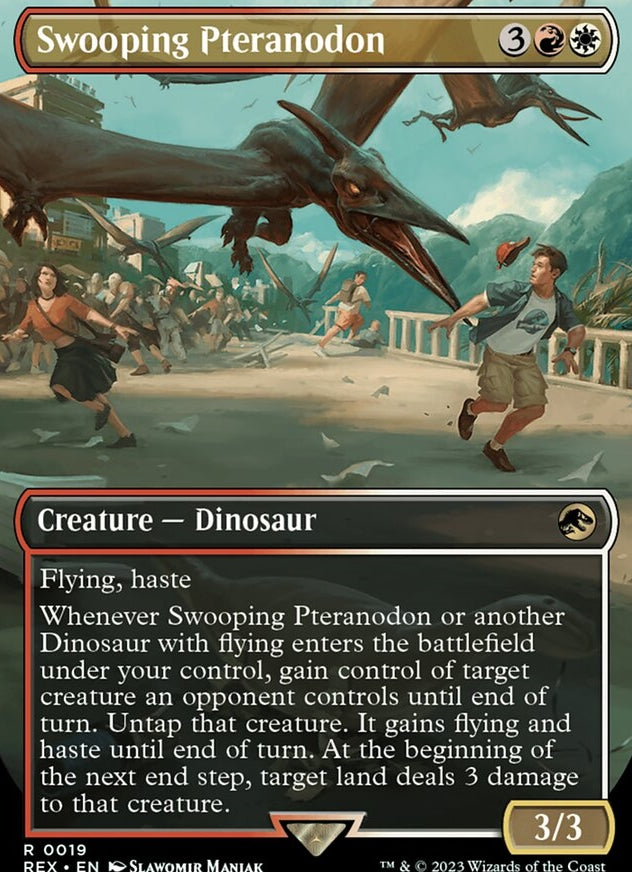 Swooping Pteranodon [#0019 Borderless] (REX-R)