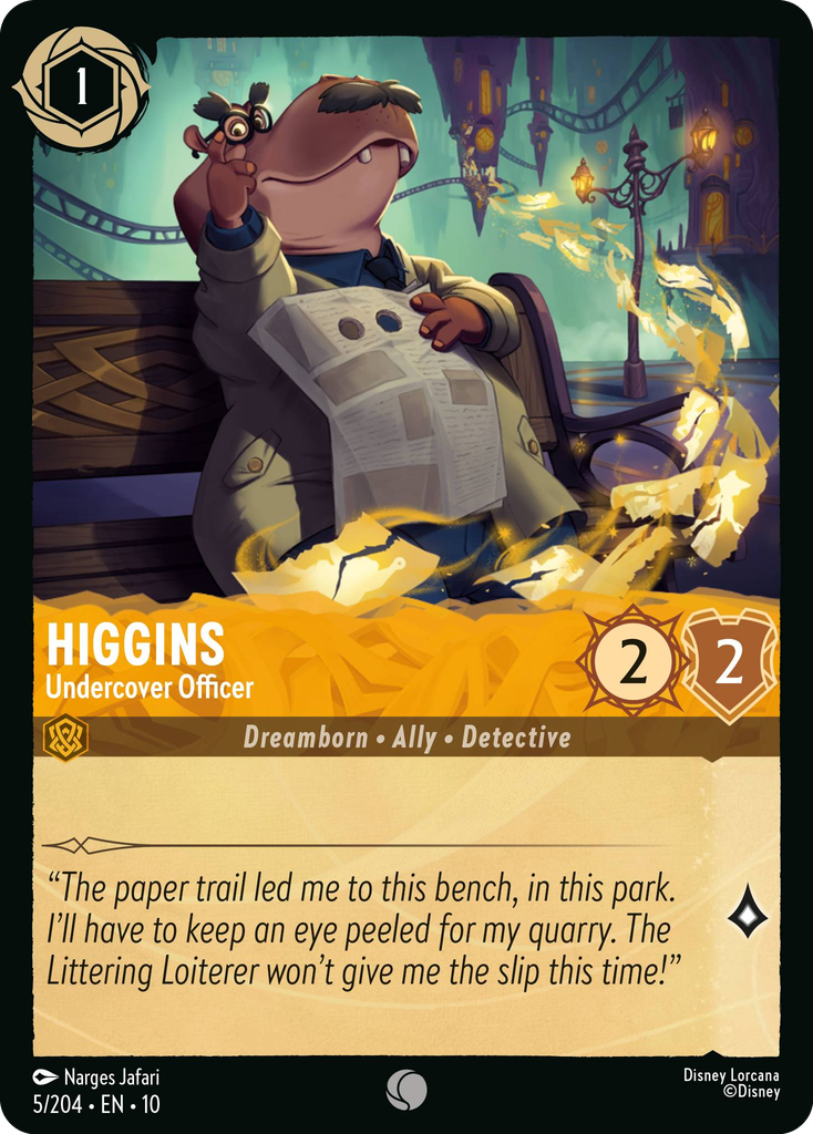 Higgins - Undercover Officer (005/204 - Whispers in the Well) Common