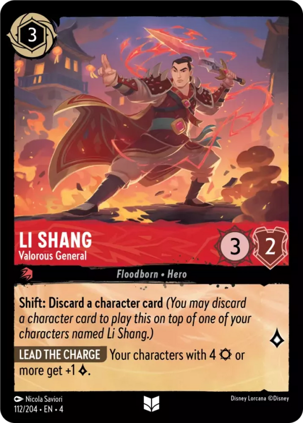 Li Shang - Valorous General (Ursula's Return 112/204) Uncommon - Near Mint