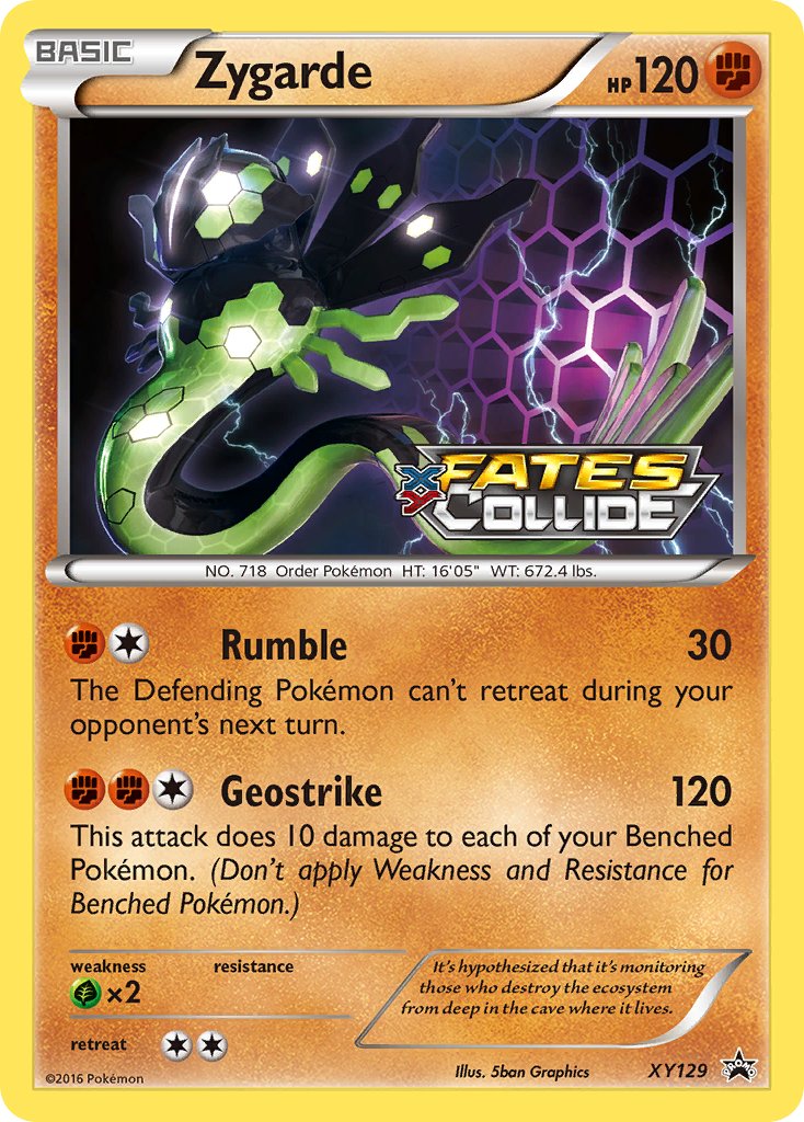 Zygarde (Prerelease) - XY129 (XY:PR) Promo - Near Mint Holofoil