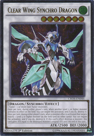 Clear Wing Synchro Dragon (CROS-EN046) Ultimate Rare - Near Mint 1st Edition