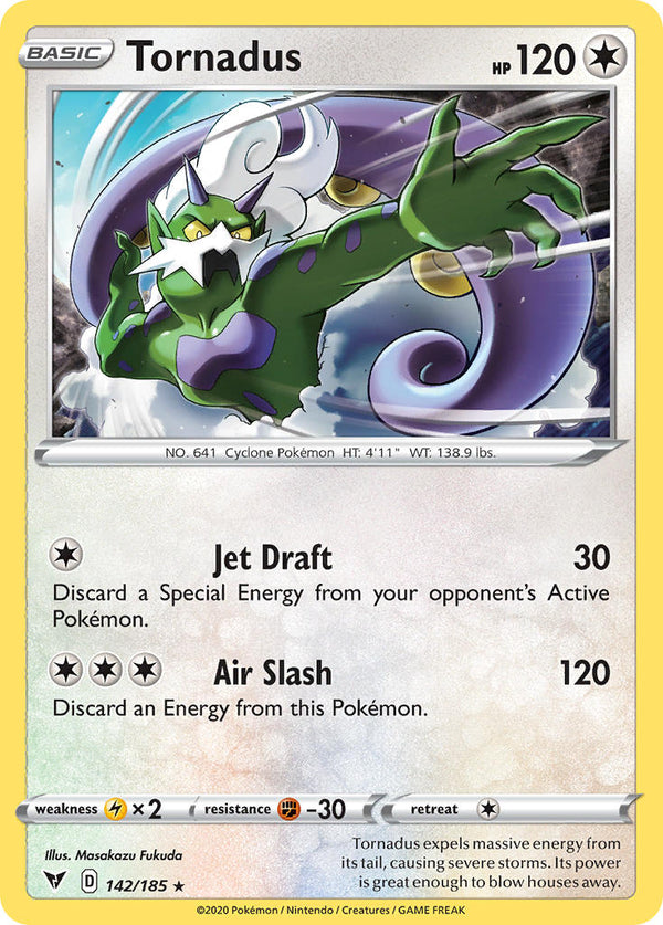 Tornadus - 142/185 (SWSH04) Holo Rare - Near Mint Holofoil