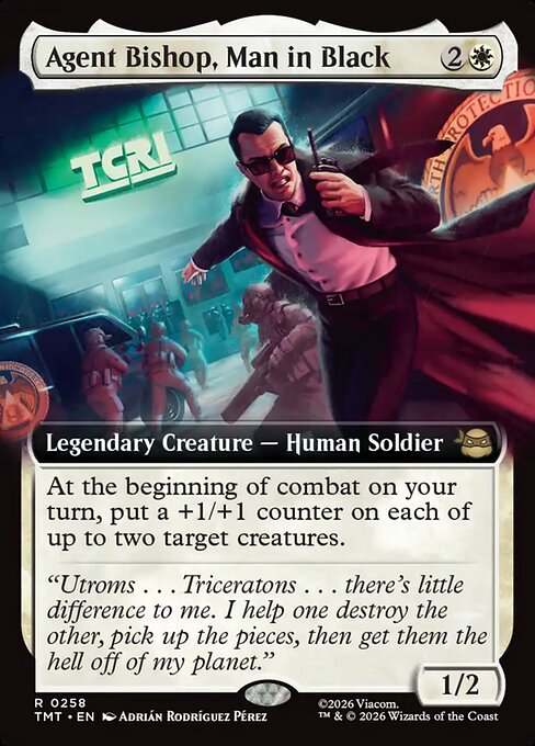 Agent Bishop, Man in Black [ #0258 Extended Art ] (TMT-R)