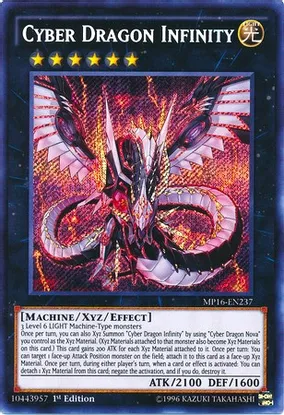 Cyber Dragon Infinity (MP16-EN237) Secret Rare - Near Mint 1st Edition