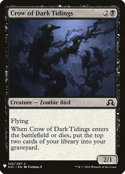 Crow of Dark Tidings [Mystery Booster #0606] (SOI-C)