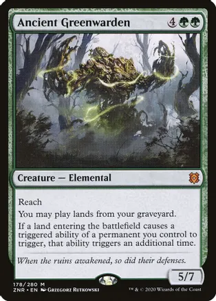 Ancient Greenwarden (ZNR-M-FOIL)