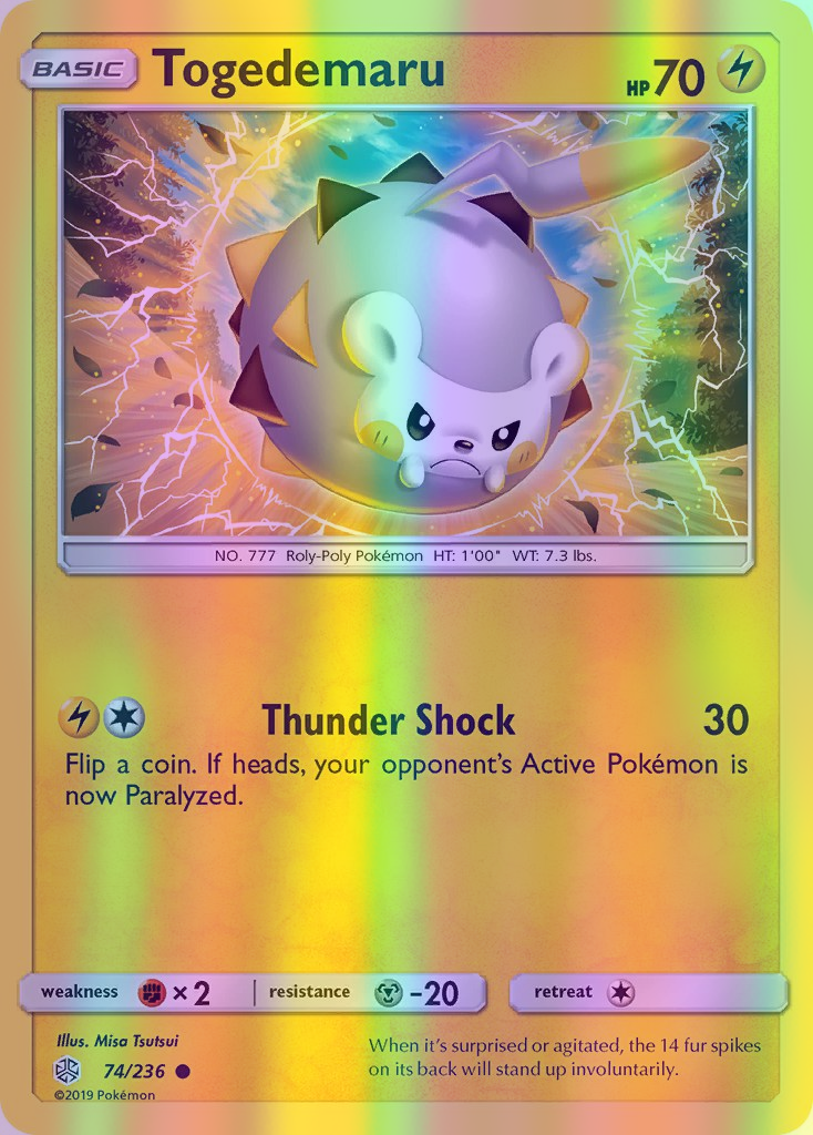 Togedemaru - 074/236 (CEC) Common - Near Mint Reverse Holofoil