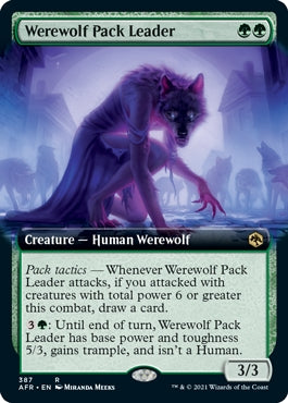 Werewolf Pack Leader [#387 Extended Art] (AFR-R)