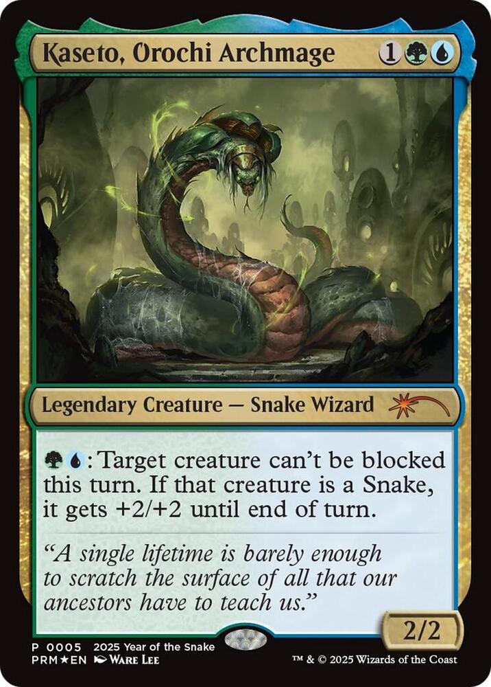 Kaseto, Orochi Archmage (PRM-R-FOIL) Year of the Snake 2025