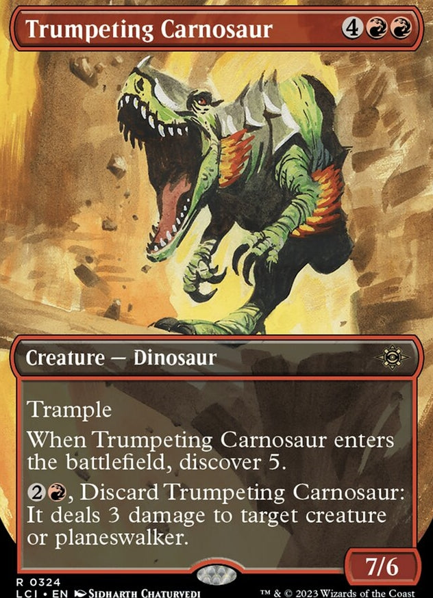 Trumpeting Carnosaur [#0324 Borderless] (LCI-R)