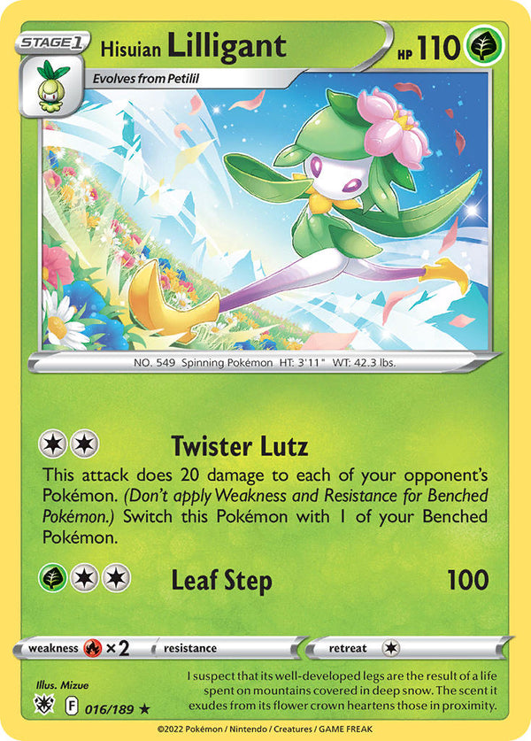 Hisuian Lilligant - 016/189 (SWSH10) Holo Rare - Near Mint Holofoil