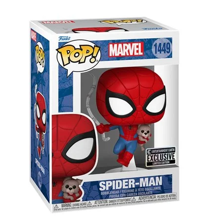 POP Figure: Marvel #1449 - Spider-Man with Sandwich the Dog (EE)