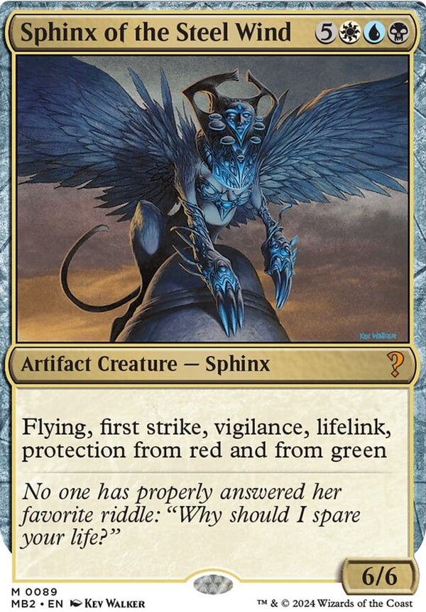 Sphinx of the Steel Wind [#0089 White-Border] (MB2-M)