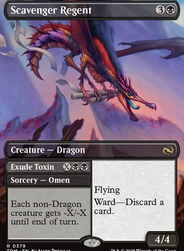 Scavenger Regent //  Exude Toxin [ #0379 Borderless Reversible Dragon ] (TDM-R)