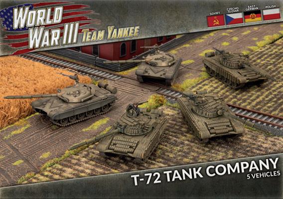 Flames of War: Team Yankee WW3: Soviet (TSBX29) - T-72B Tank Company (x5 Plastic)