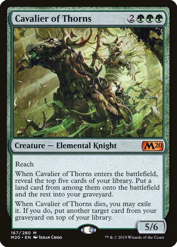 Cavalier of Thorns (M20-M) Moderate Play