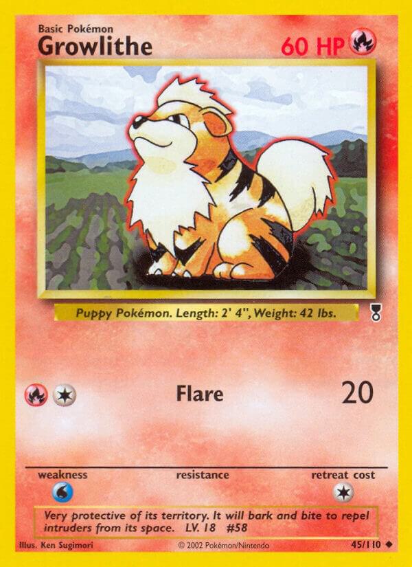 Growlithe - 045/110 (LC) Uncommon Near Mint