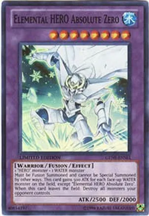 Elemental HERO Absolute Zero (GENF-ENSE1) Super Rare - Limited Edition Near Mint