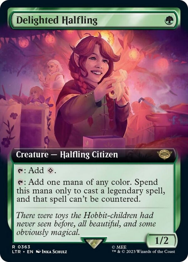 Delighted Halfling [#0363 Extended Art] (LTR-R)