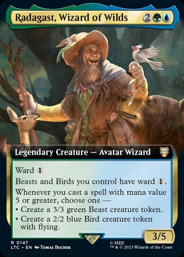 Radagast, Wizard of Wilds [#0147 Extended Art] (LTC-R)