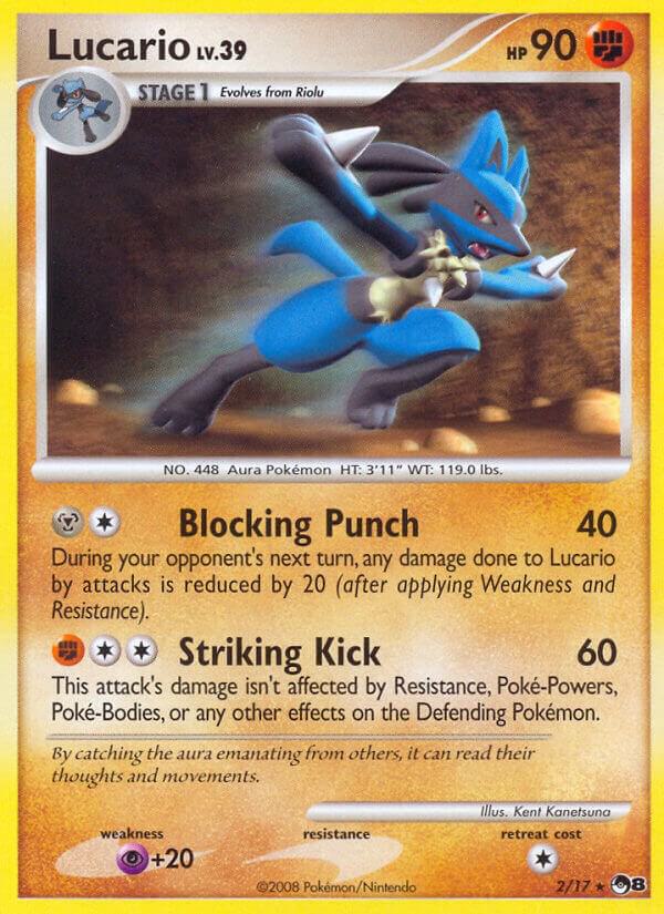 Lucario - 002/017 (POP) Uncommon - Damaged