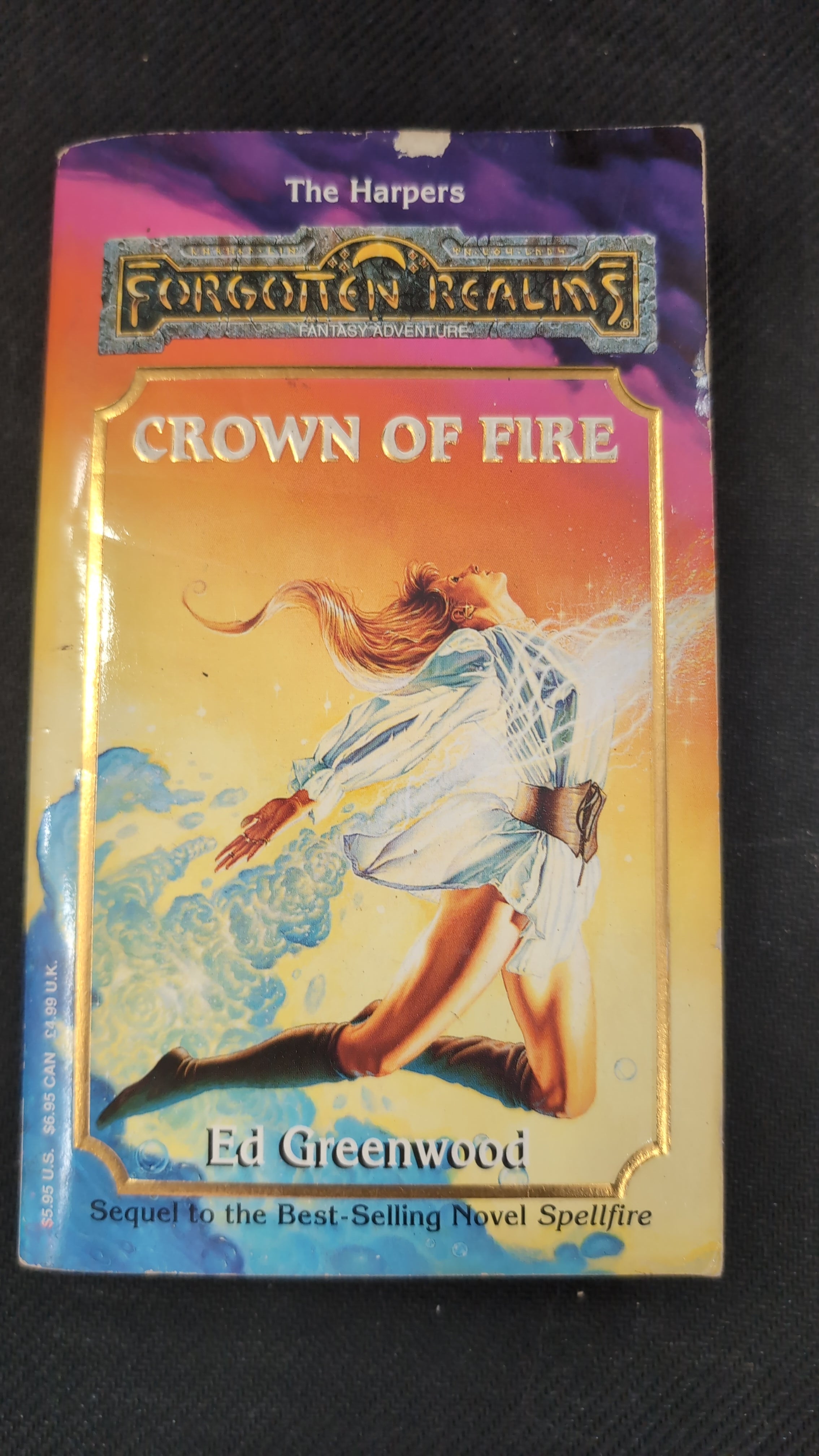 Forgotten Realms: Crown of Fire - The Harpers Book I Spellfire Sequel [ Paperback ] (USED)