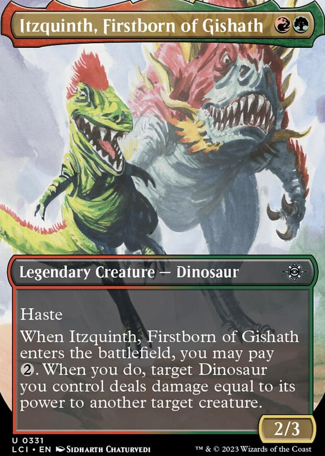 Itzquinth, Firstborn of Gishath [#0331 Borderless] (LCI-U)
