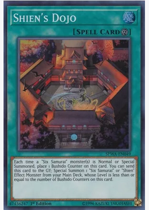 Shien's Dojo (SPWA-EN048) Super Rare 1st Edition