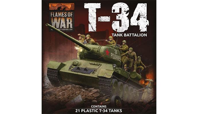 Flames of War: WWII: Soviet (SUAB12) - T-34 Tank Battalion (Late)