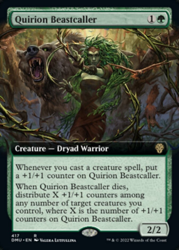 Quirion Beastcaller [#417 Extended Art] (DMU-R)