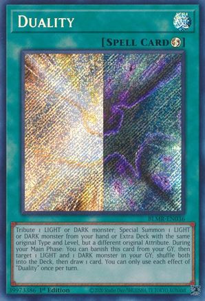 Duality (BLMR-EN036) Secret Rare - Light Play 1st Edition