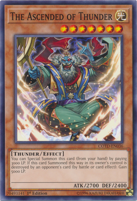 The Ascended of Thunder (COTD-EN036) Near Mint 1st Edition - Common