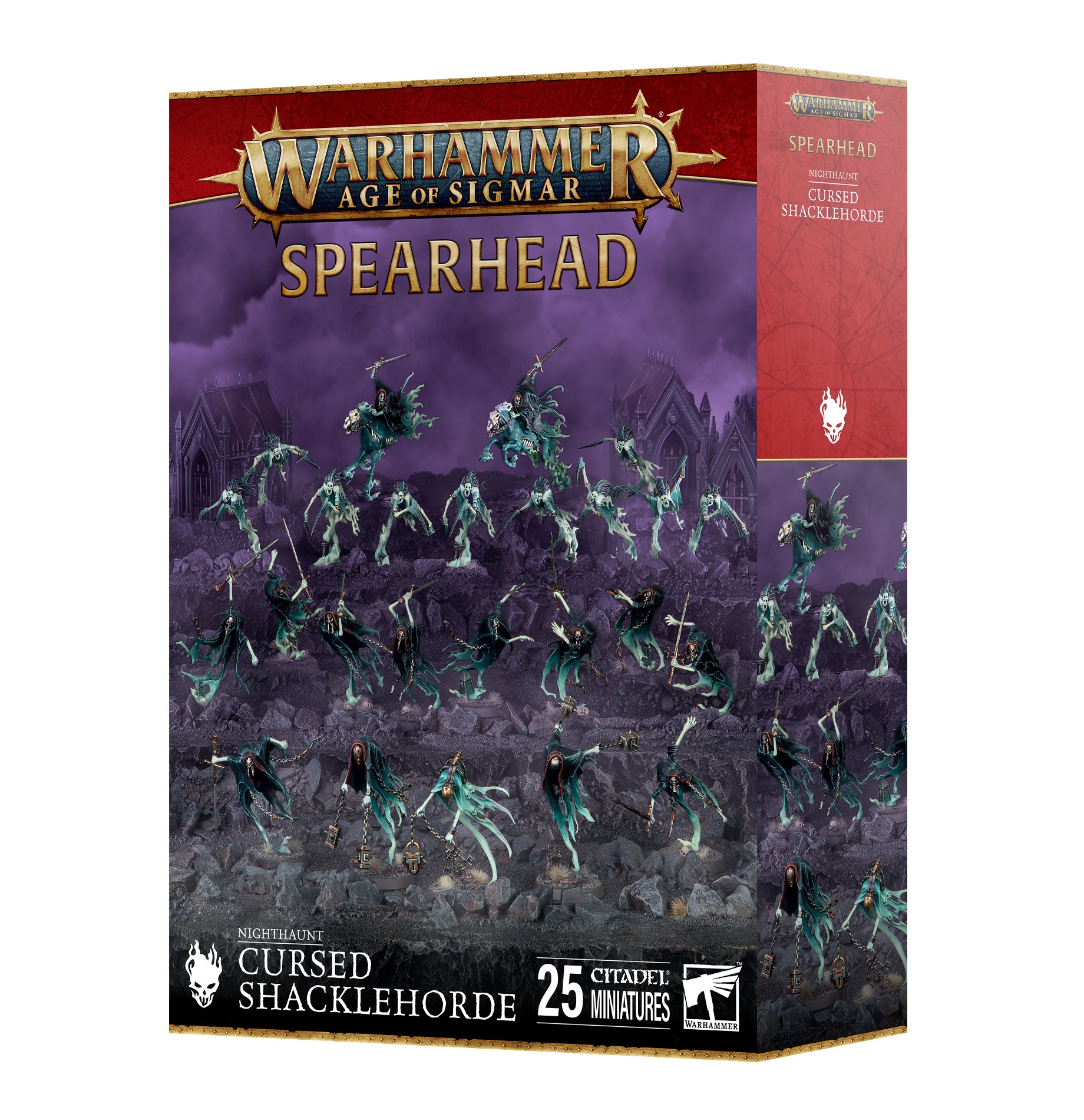 Age of Sigmar: Nighthaunt - Spearhead: Cursed Shacklehorde (25 Miniatures)