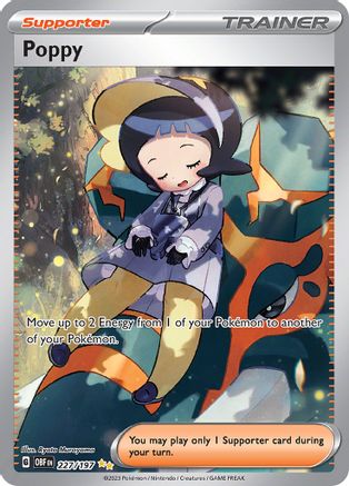 Poppy - 227/197 (OBF) Special Illustration Rare - Moderate Play Holofoil