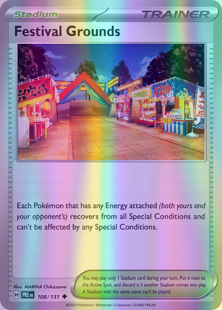 Festival Grounds - 108/131 (PRE) Uncommon - Near Mint Reverse Holofoil